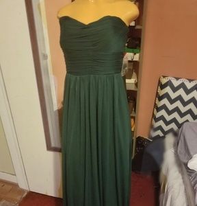 Strapless green gown ( accepting offers)